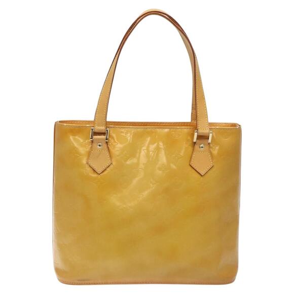 LOUIS VUITTON Monogram Vernis Houston Hand Bag Beige M91004 - Picture 3 of 13